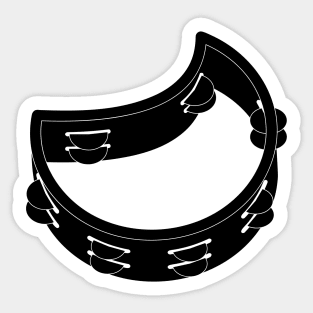 Tambourine Icon Sticker